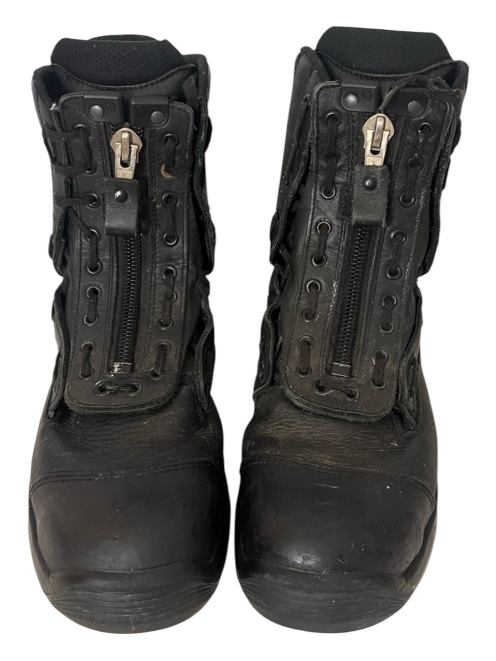 Haix AirPower R1 Leather Motorcycle Biker Boots Mens 12 XW Black Tactical Safety